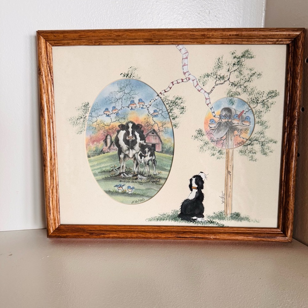 Kendra Schwabel‎ signed 1993 Watercolor Print